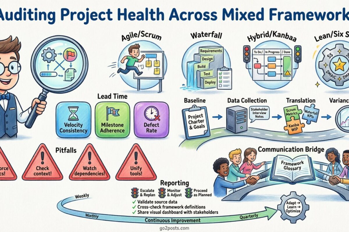 Projektmanagement-Leitfaden: Prüfung der Projektgesundheit über verschiedene Frameworks hinweg
