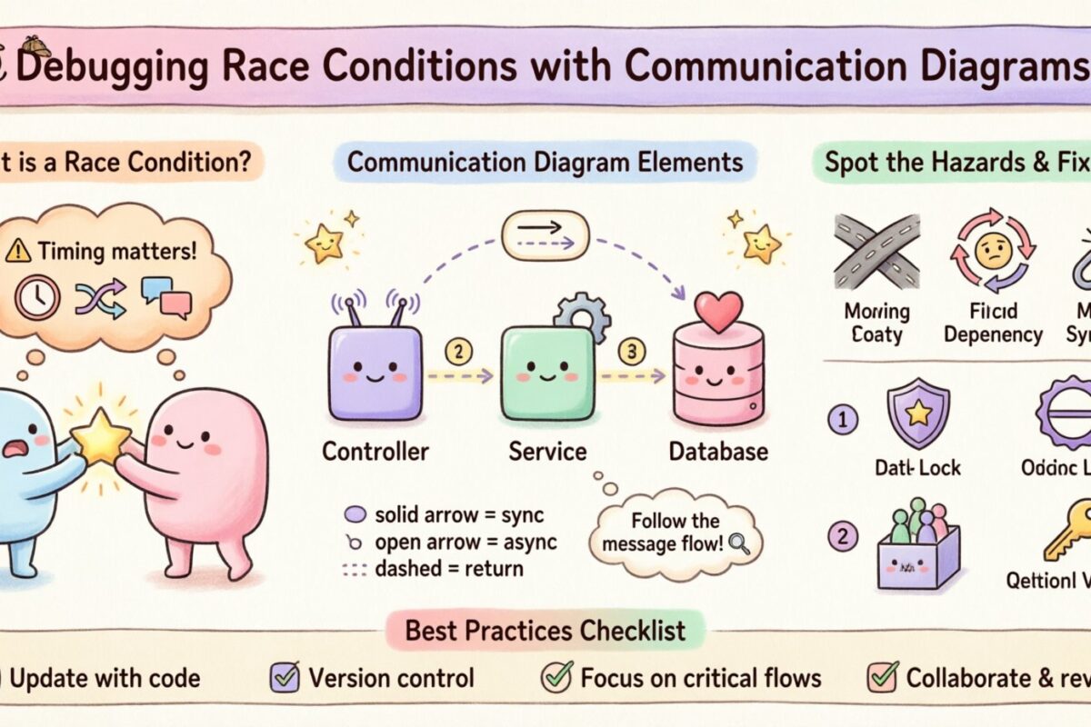 Debuggen der Logik: Verwendung von Kommunikationsdiagrammen zur Erkennung von Race Conditions