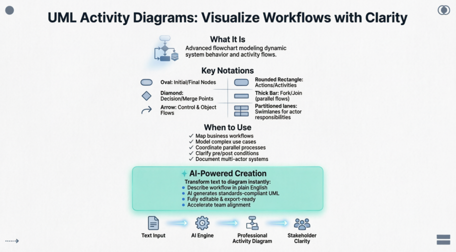 Die Beherrschung von UML-Aktivitätsdiagrammen: Eine praktische Bewertung von Visual Paradigms künstlich-intelligentem Ansatz