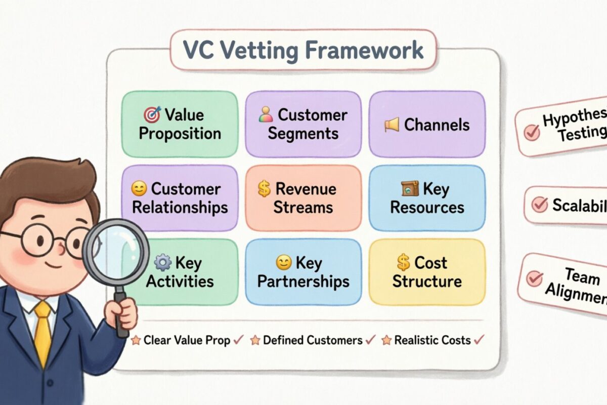 Prácticas recomendadas: Cómo los mejores VCs utilizan el Canvas del Modelo de Negocio para evaluar equipos tempranos