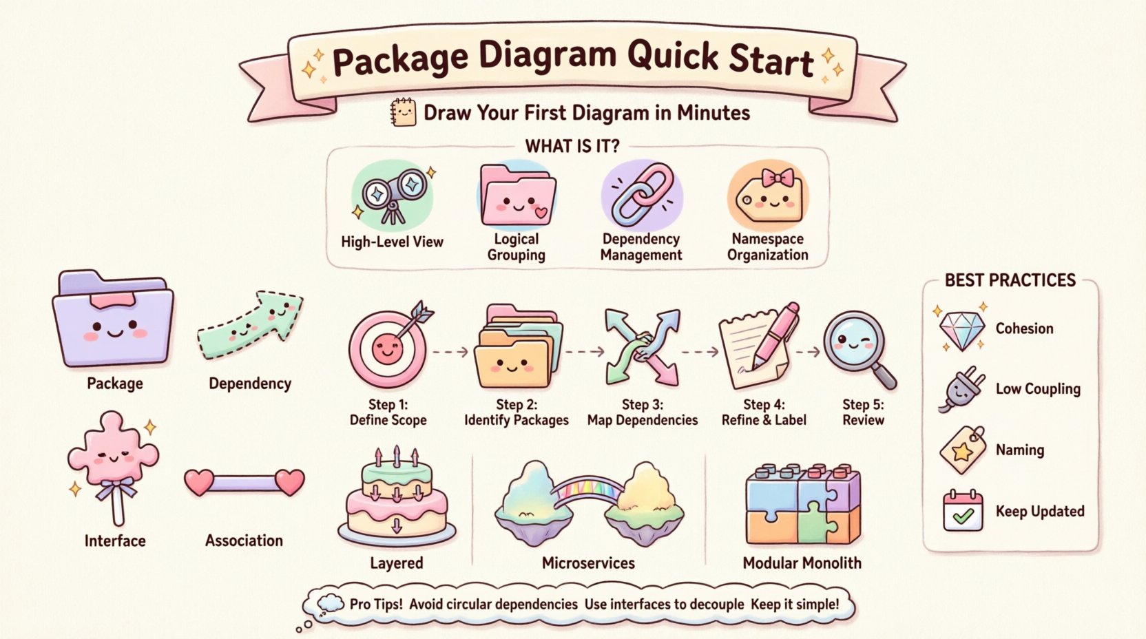 Inicio rápido con diagrama de paquetes: dibuja tu primer diagrama en minutos