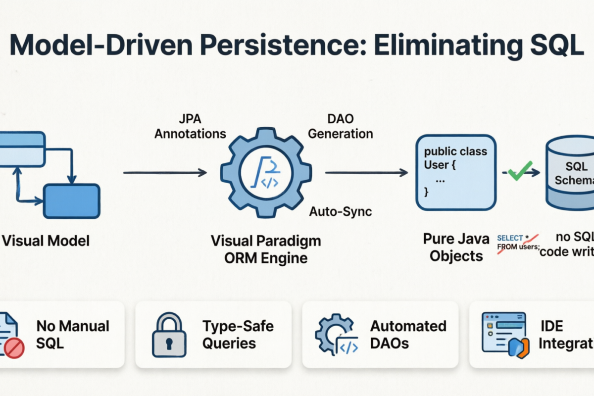 Desde scripts SQL hasta modelos visuales: Un estudio de caso sobre ORM basado en modelos con Visual Paradigm Desde scripts SQL hasta modelos visuales: Un estudio de caso sobre ORM basado en modelos con Visual Paradigm
