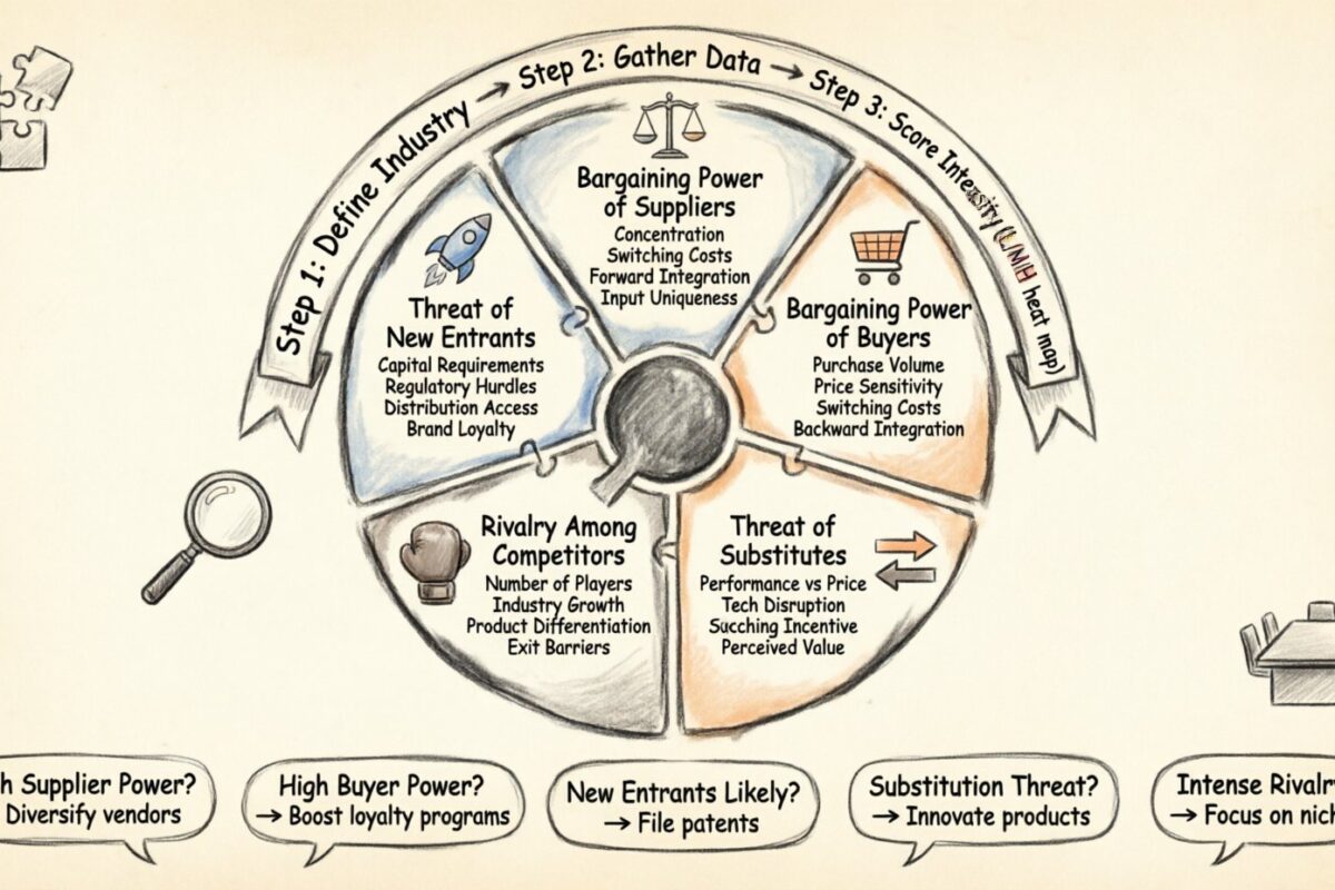Tutoriel sur l’analyse des Cinq Forces : un exercice pratique pour votre prochaine réunion du conseil d’administration