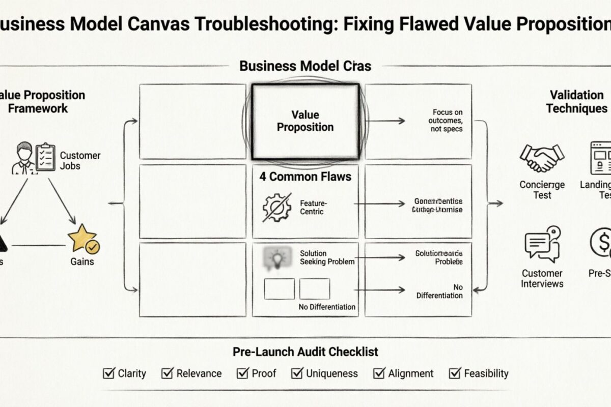 Troubleshooting Canvas Model Bisnis: Memperbaiki Proposisi Nilai yang Bermasalah Sebelum Peluncuran