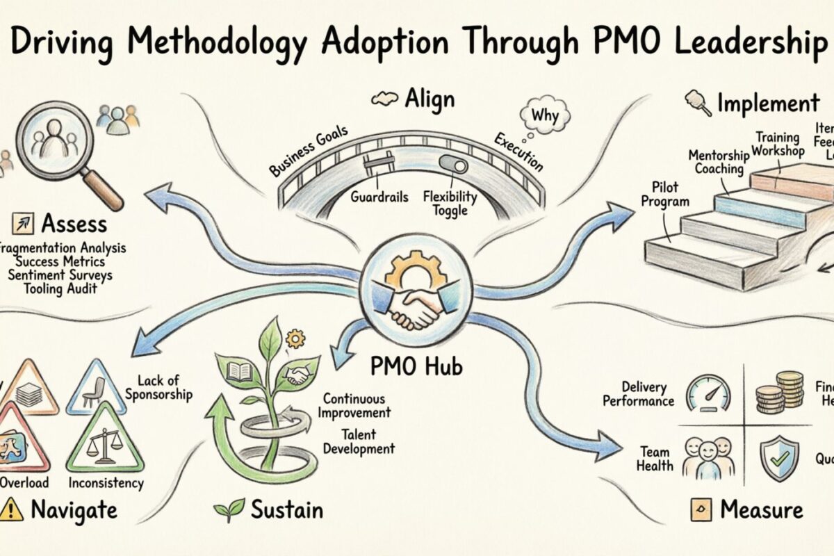 प्रोजेक्ट प्रबंधन गाइड: PMO नेतृत्व के माध्यम से पद्धति के अपनाने को बढ़ावा देना प्रोजेक्ट प्रबंधन गाइड: PMO नेतृत्व के माध्यम से पद्धति के अपनाने को बढ़ावा देना
