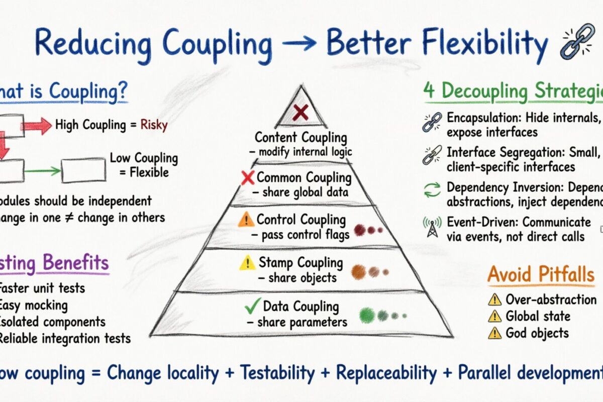 OOAD गाइड: प्रणाली की लचीलापन में सुधार के लिए जुड़ाव को कम करना OOAD गाइड: प्रणाली की लचीलापन में सुधार के लिए जुड़ाव को कम करना