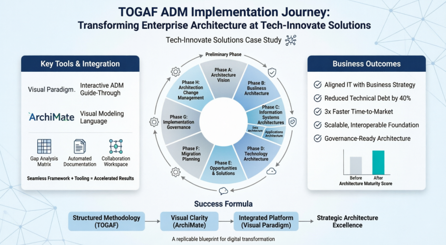 TOGAF ADM का व्यावहारिक केस स्टडी: टेक-इनोवेट सॉल्यूशन्स में विजुअल पैराडाइम और आर्किमेट के साथ कार्यान्वयन TOGAF ADM का व्यावहारिक केस स्टडी: टेक-इनोवेट सॉल्यूशन्स में विजुअल पैराडाइम और आर्किमेट के साथ कार्यान्वयन