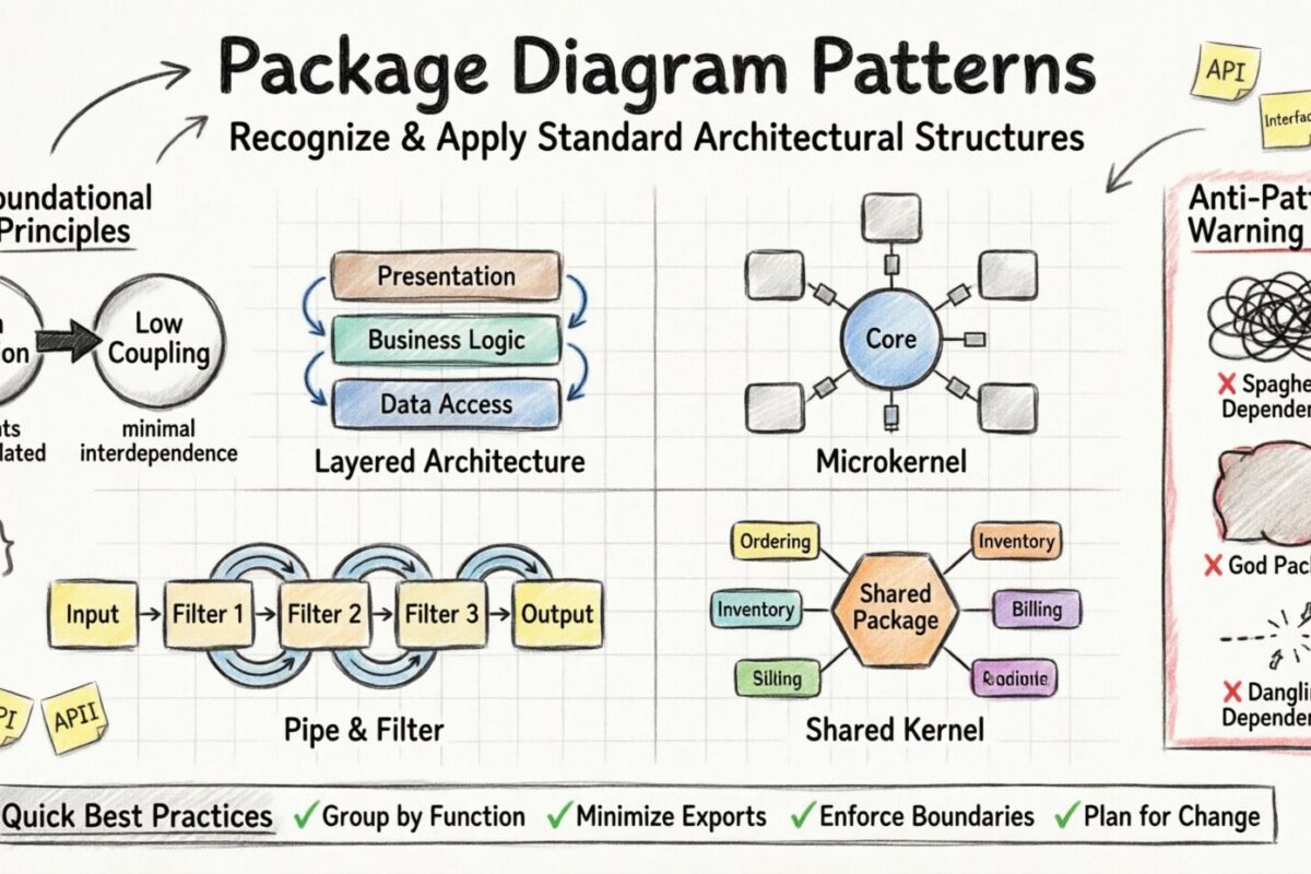 Padrões de Diagramas de Pacotes: Reconheça e Aplique Estruturas Arquitetônicas Padrão Padrões de Diagramas de Pacotes: Reconheça e Aplique Estruturas Arquitetônicas Padrão