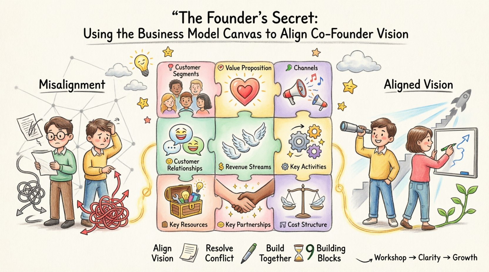 The Founder’s Secret: Using the Business Model Canvas to Align Co-Founder Vision