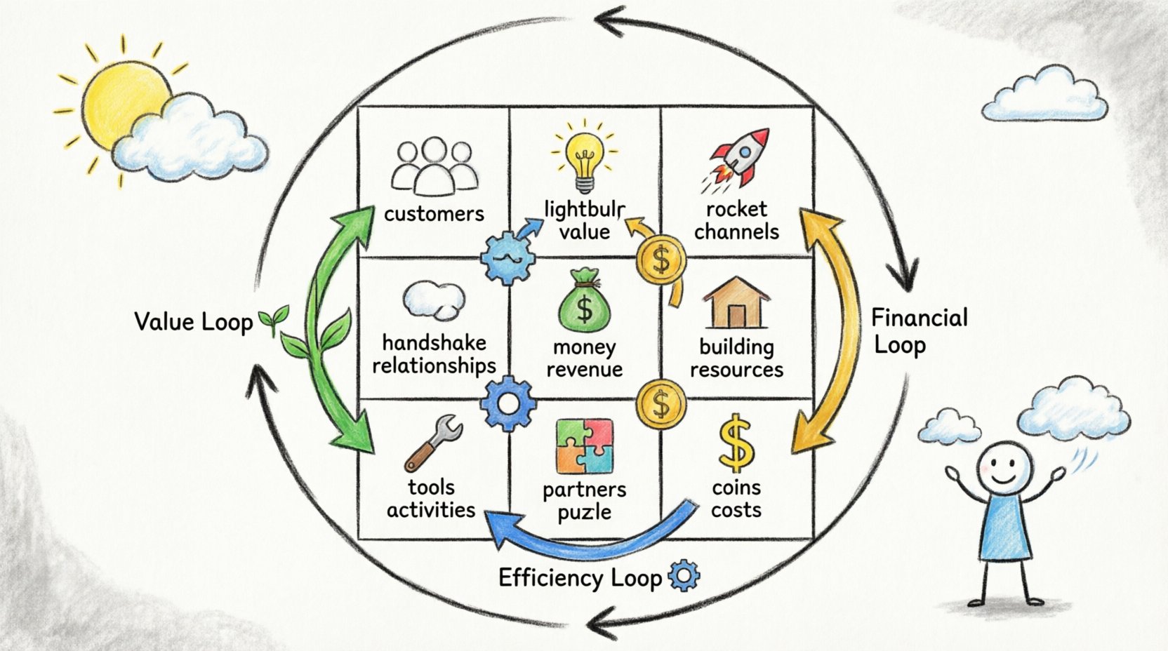Deep Dive: Analyzing the Interconnected Loops of a Winning Business Model Canvas