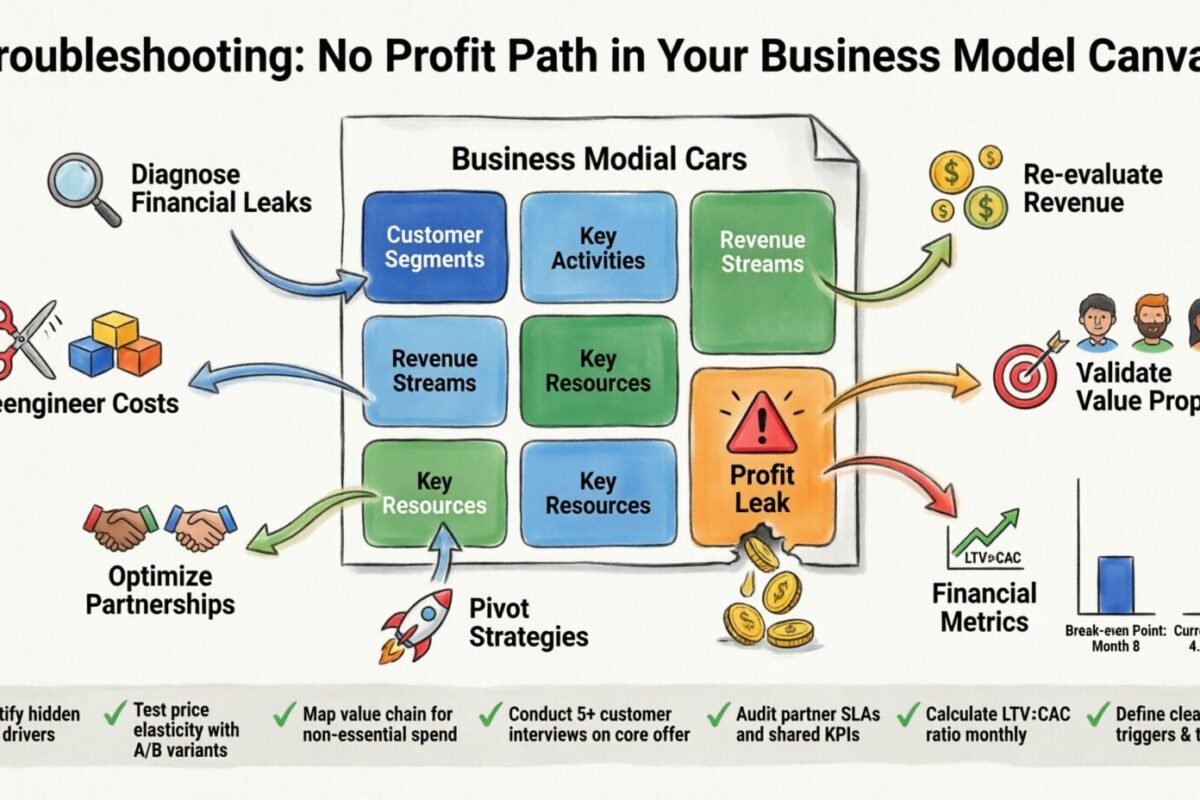 Troubleshooting: What to Do When Your Business Model Canvas Shows No Profit Path