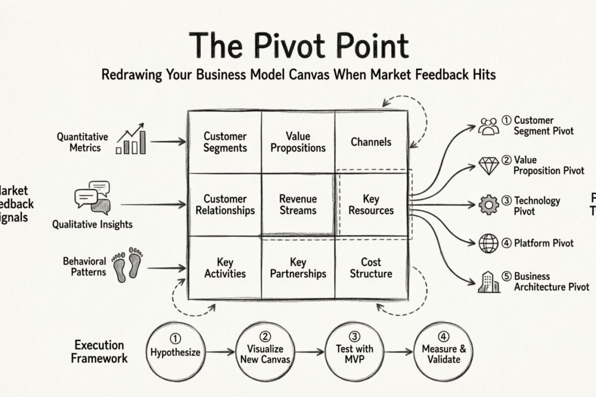 The Pivot Point: Redrawing Your Business Model Canvas When Market Feedback Hits