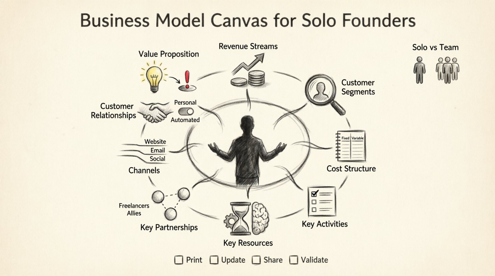 Q&A: Addressing the Hardest Questions About the Business Model Canvas for Solo Founders
