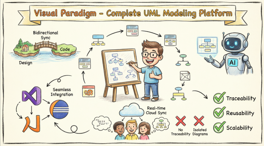 Visual Paradigm as a comprehensive UML modeling platform