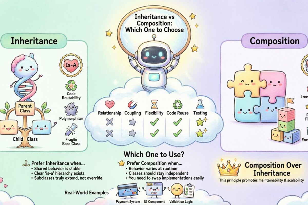 OOAD Guide: Inheritance vs Composition – Which One to Choose