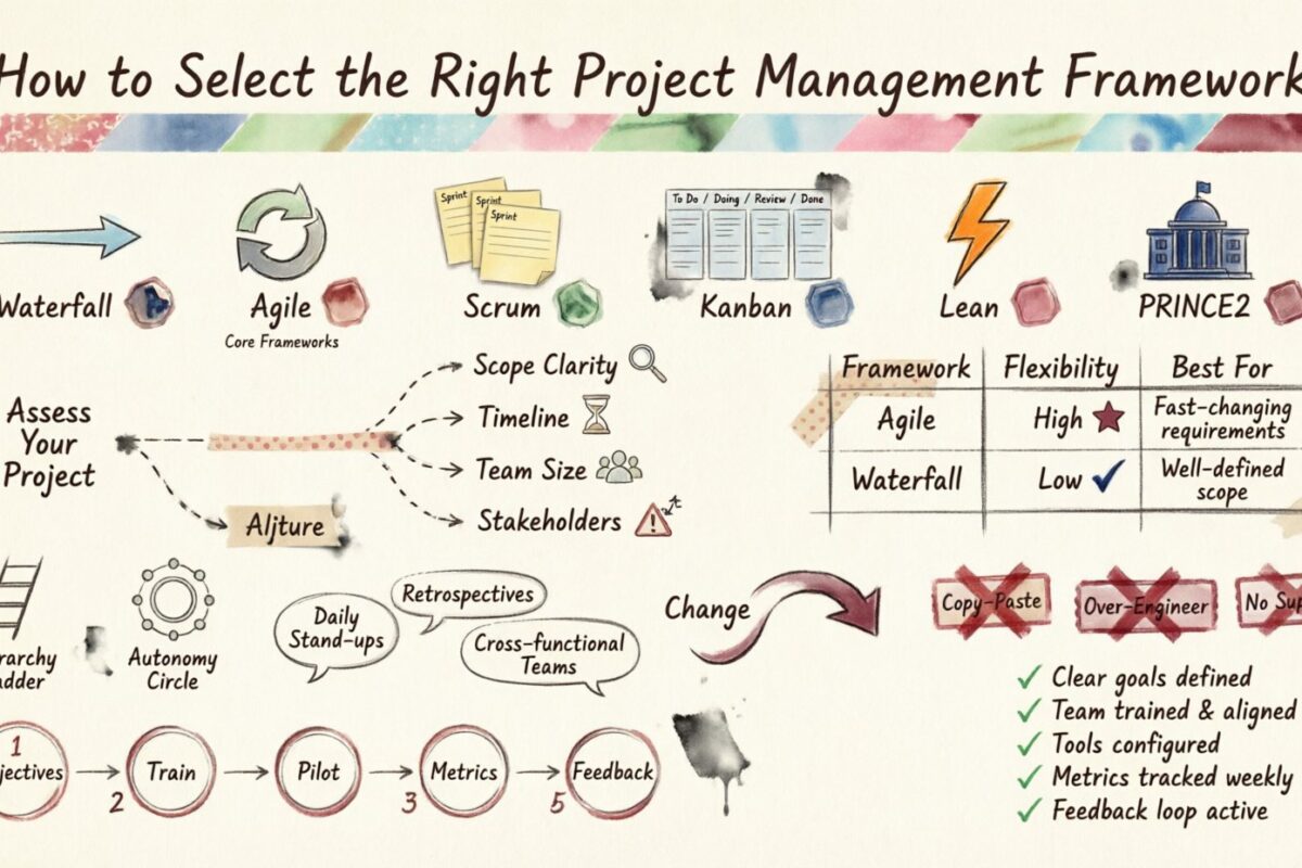 How to Select the Right Project Management Framework for Your Needs