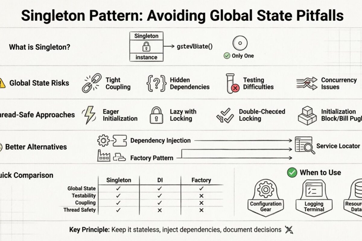 OOAD Guide: Using Singleton Pattern Without Global State Issues