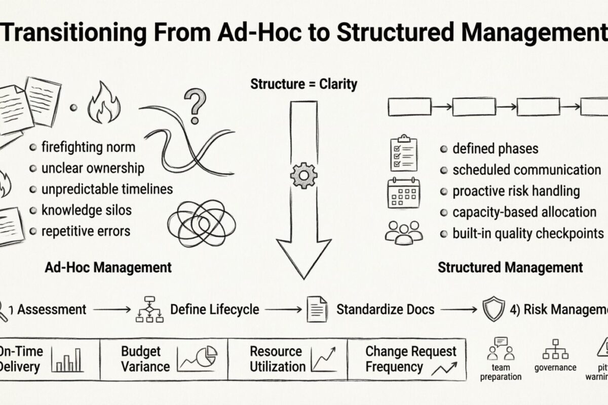 Project Management Guide: Transitioning From Ad-Hoc to Structured Management Project Management Guide: Transitioning From Ad-Hoc to Structured Management