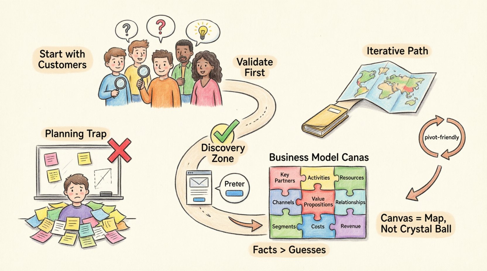 Myth-Buster: You Don’t Need a Full Business Model Canvas Before You Have Customers (Here’s Why)