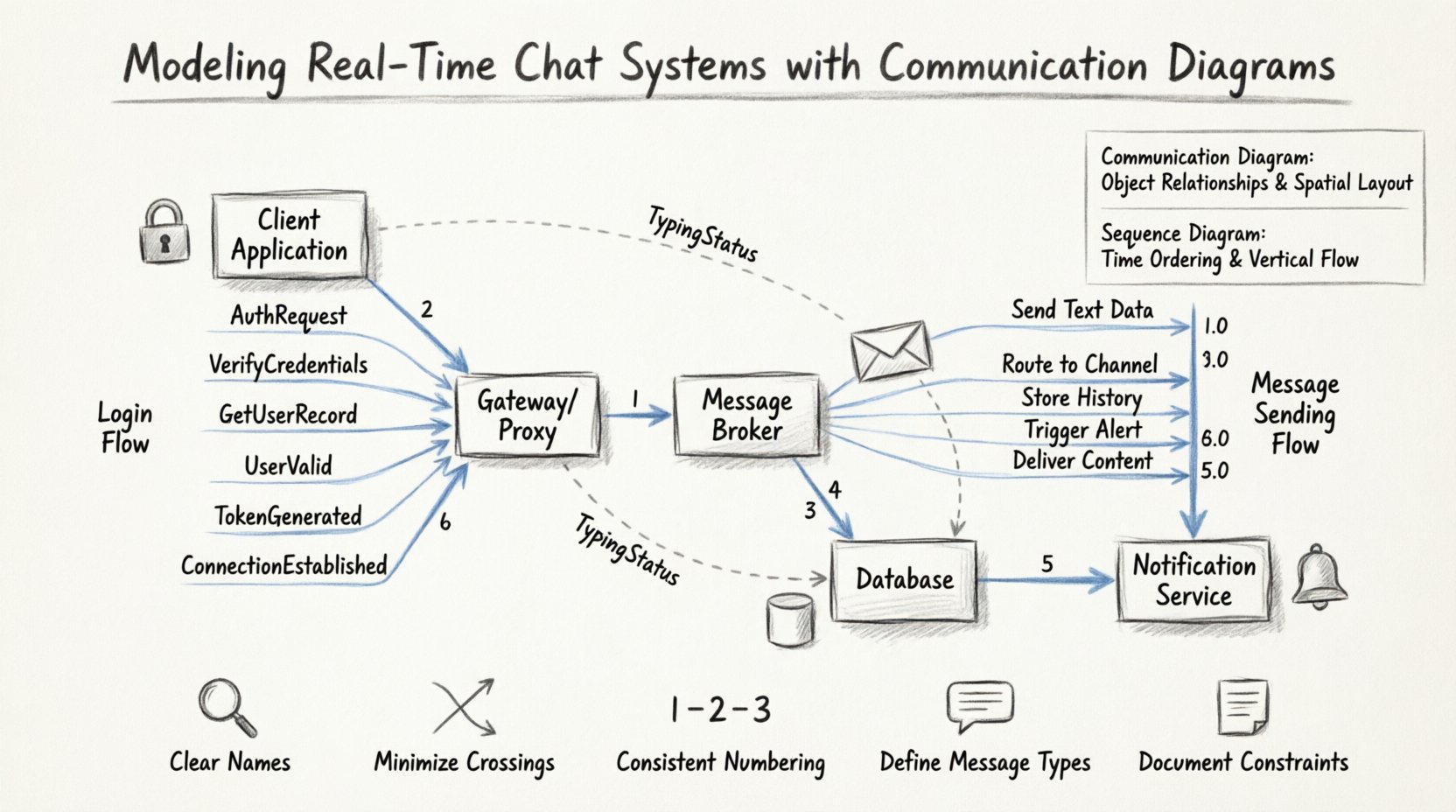 Case Study: Modeling Real-Time Chat Systems Using Communication Diagrams Case Study: Modeling Real-Time Chat Systems Using Communication Diagrams
