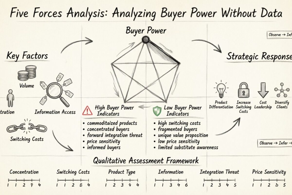 Five Forces Analysis Component Breakdown: Analyzing Buyer Power Without Data