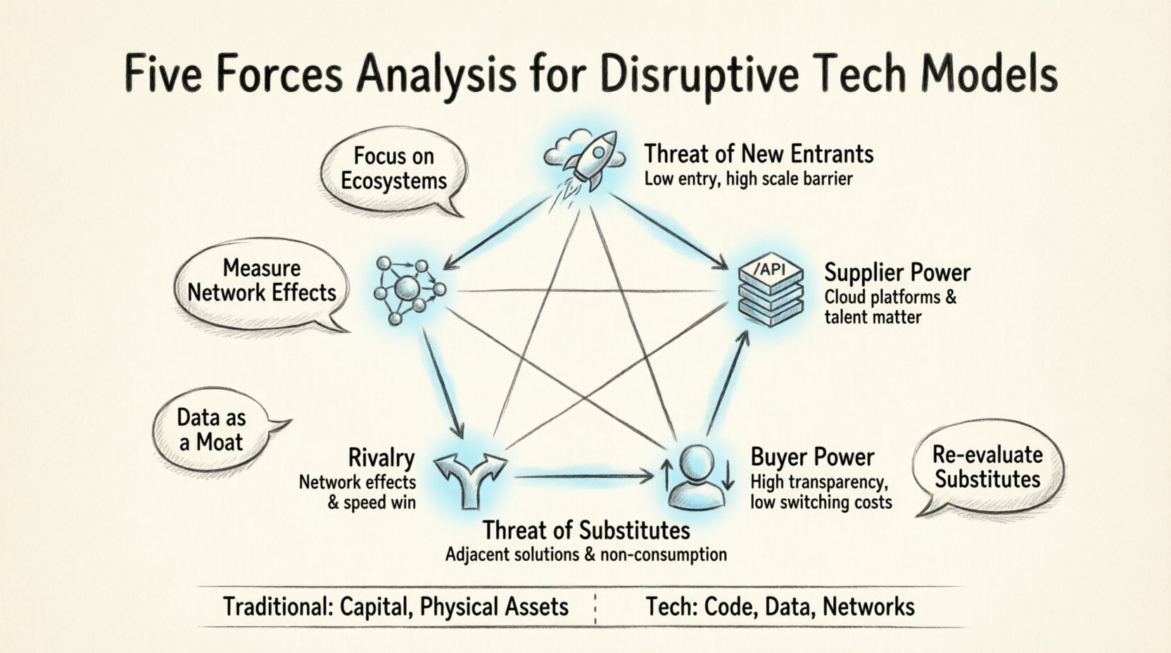 Myth-Buster: Does Five Forces Analysis Still Work for Disruptive Tech Models?