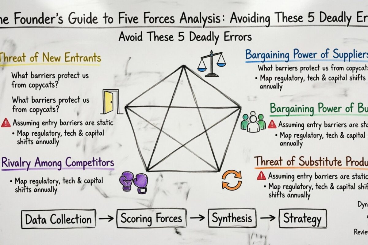 The Founder’s Guide to Five Forces Analysis: Avoiding These 5 Deadly Errors The Founder’s Guide to Five Forces Analysis: Avoiding These 5 Deadly Errors