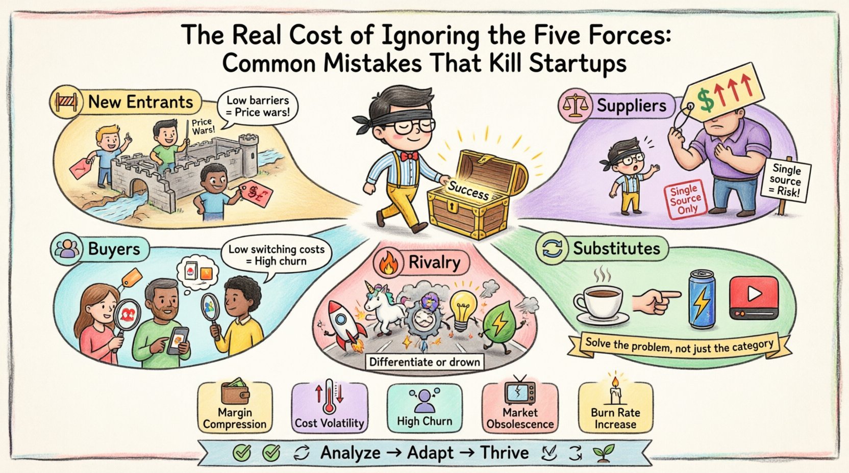 The Real Cost of Ignoring the Five Forces: Common Mistakes That Kill Startups
