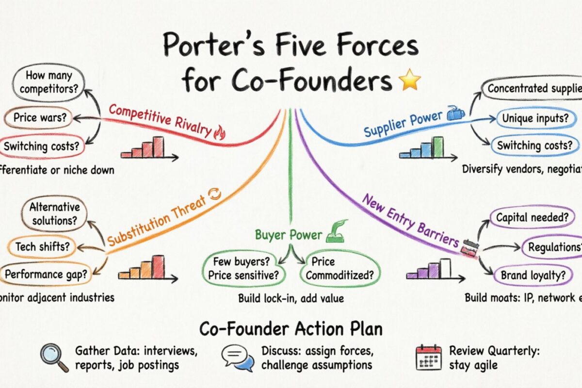 From Zero to One: A Comprehensive Walkthrough of Five Forces Analysis for Co-Founders