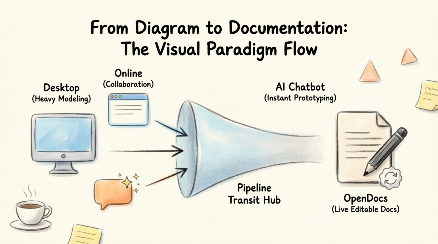 From Diagram to Doucentation: The Visual Paradigm Flow